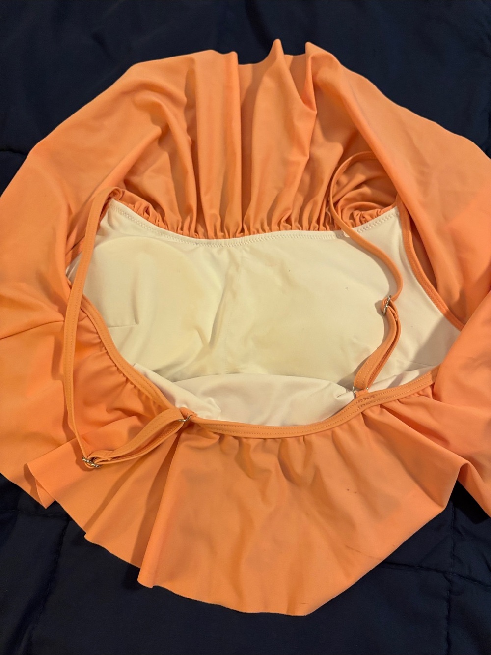 Merona Orange Ruffle Bikini Top - Picture 4 of 5
